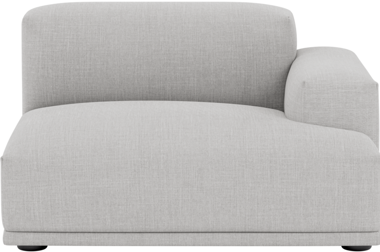 Connect Sofa / rechte Armlehne in Grau präsentiert im Onlineshop von KAQTU Design AG. Modulares Sofa ist von Muuto