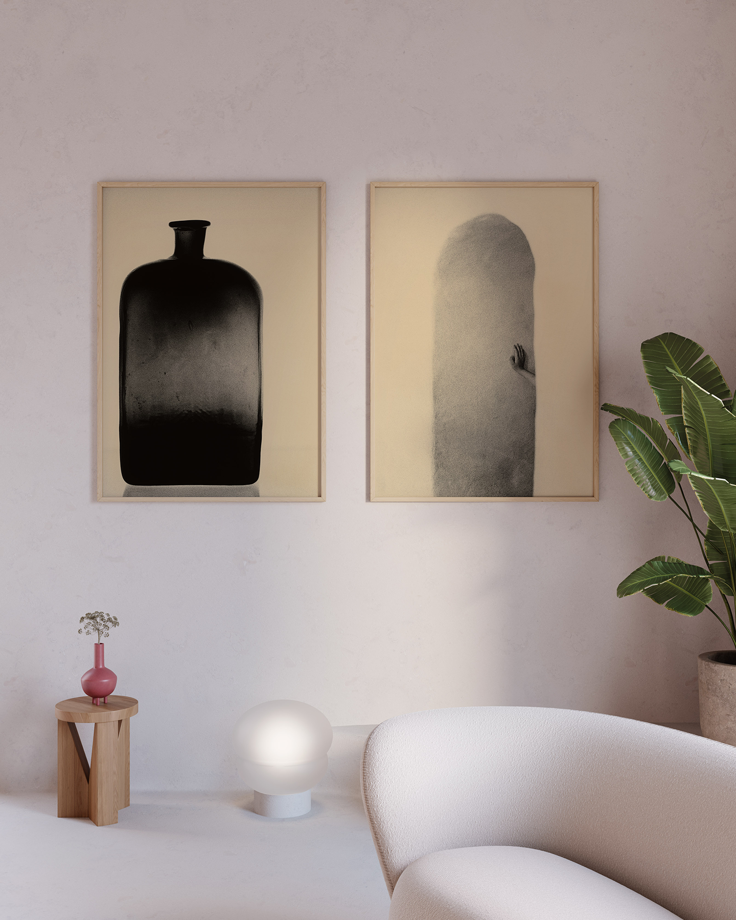 Hand and Wall  in Gelb / Schwarz präsentiert im Onlineshop von KAQTU Design AG. Bild ist von Paper Collective