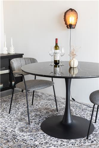 Tisch MARU BLACK in Schwarz präsentiert im Onlineshop von KAQTU Design AG. Esstisch ist von White Label Living