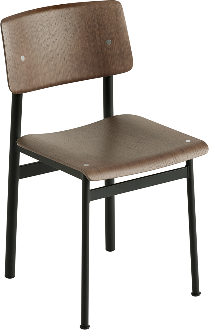Loft Stuhl in Gebeizte Eiche / Schwarz präsentiert im Onlineshop von KAQTU Design AG. Stuhl ist von Muuto