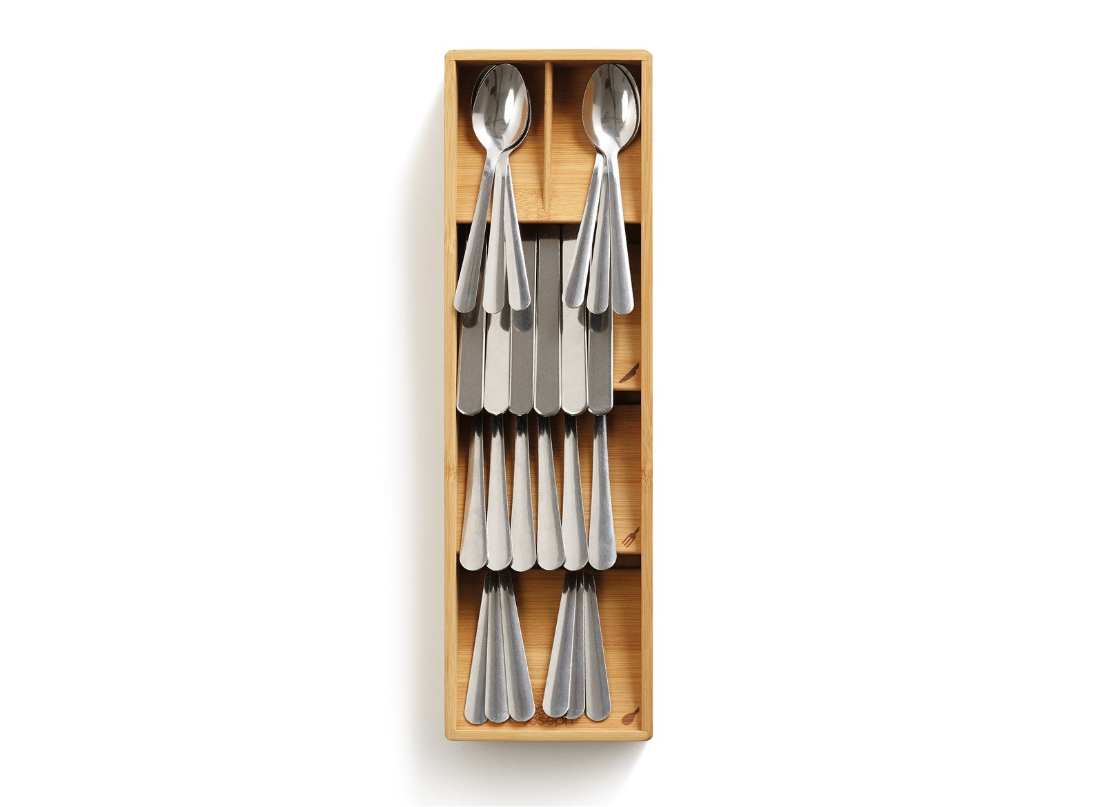 DrawerStore Kompakter Besteckkasten aus Bambus in Bambus präsentiert im Onlineshop von KAQTU Design AG. Küchenhelfer ist von Joseph Joseph