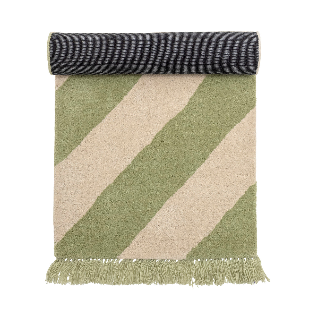 Froggy Teppich, Grün, Wolle in Green präsentiert im Onlineshop von KAQTU Design AG. Teppich ist von Bloomingville