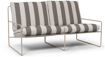 Desert 2-seater Dolce in Weiss / Braun präsentiert im Onlineshop von KAQTU Design AG. 2er Sofa ist von Ferm Living