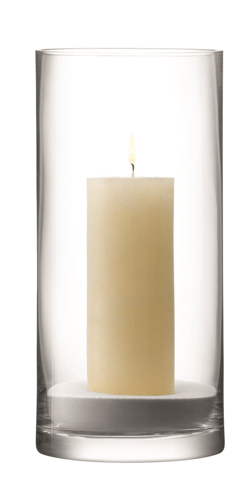 Column Vase Kerzenhalter H36 x Ø17cm - klar in Klar präsentiert im Onlineshop von KAQTU Design AG. Vase ist von LSA