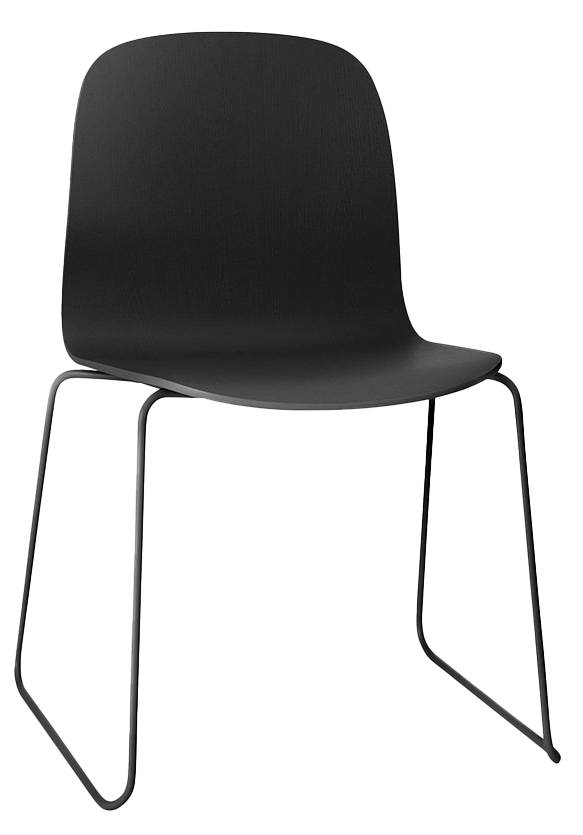 Visu Stuhl in Schwarz / Schwarz präsentiert im Onlineshop von KAQTU Design AG. Stuhl ist von Muuto