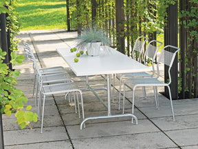 Tisch Säntis 240 x 80 in weiss / feuerverzinkt präsentiert im Onlineshop von KAQTU Design AG. Gartentisch ist von Schaffner
