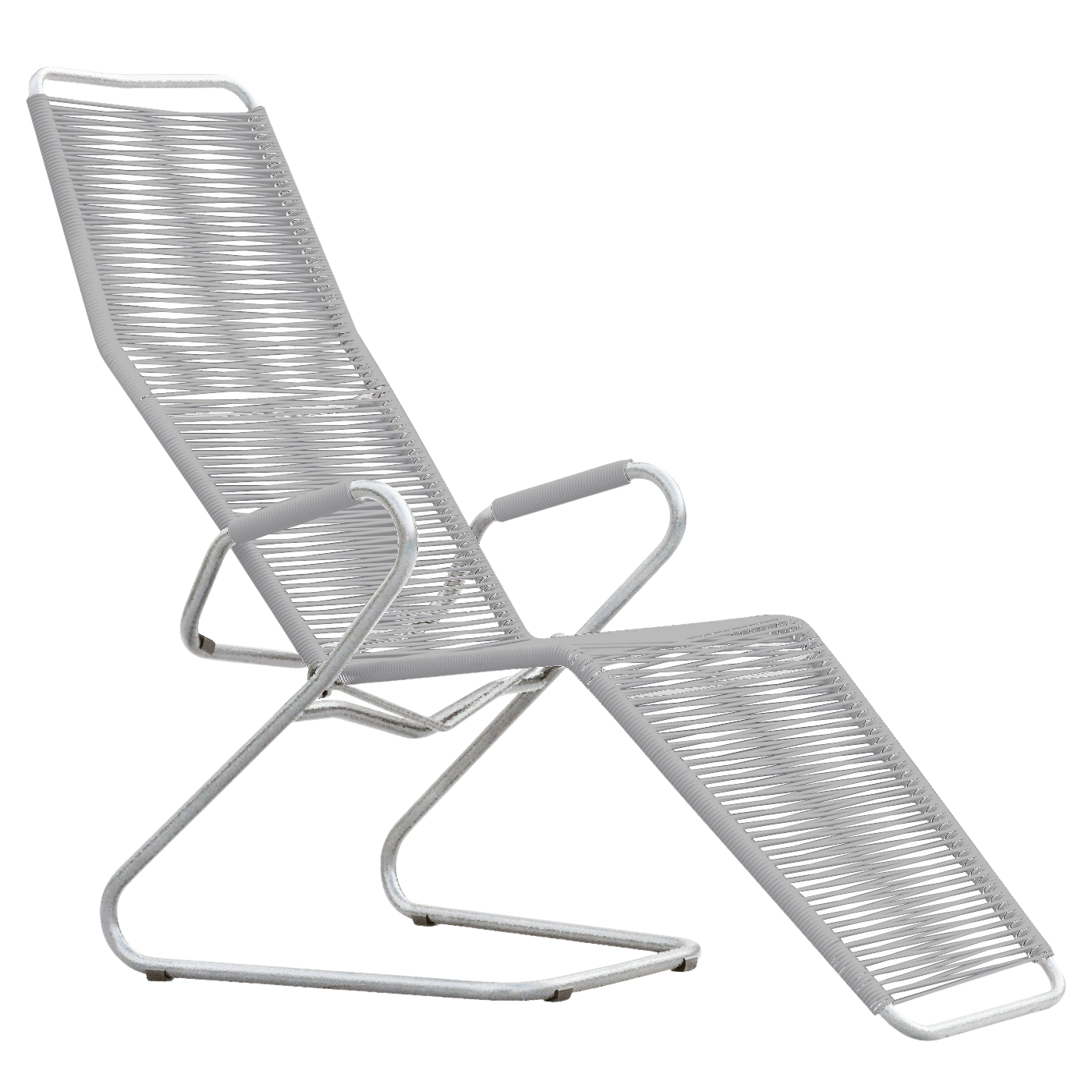 Bodensee-Liege in Weiss / feuerverzinkt präsentiert im Onlineshop von KAQTU Design AG. Liegestuhl ist von Schaffner