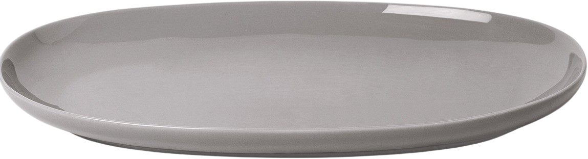 Platte oval RO in mourning dove präsentiert im Onlineshop von KAQTU Design AG. Schale ist von e + h Services AG
