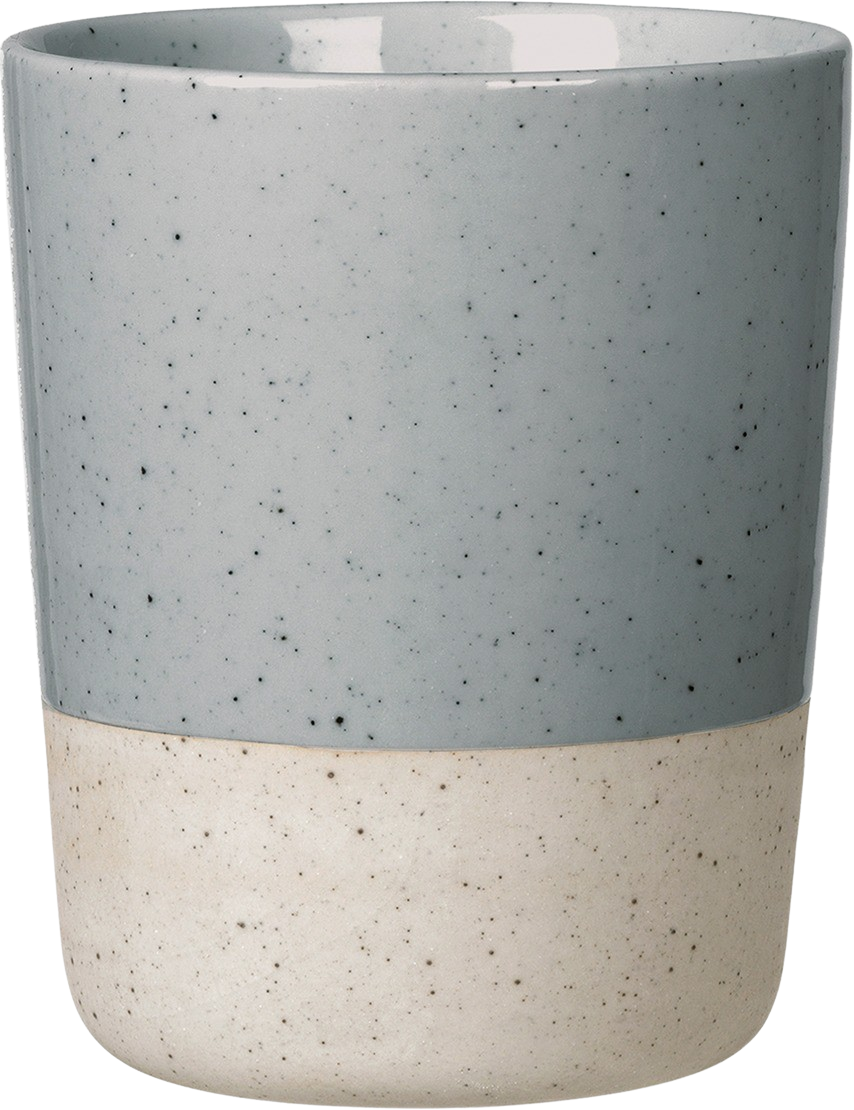 Mug SABLO 2 St. in stone präsentiert im Onlineshop von KAQTU Design AG. Tasse ist von e + h Services AG