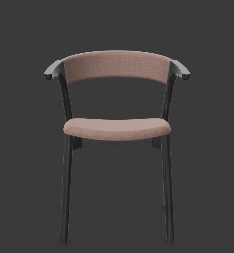 Embra in Hellrot / Schwarz präsentiert im Onlineshop von KAQTU Design AG. Stuhl mit Armlehnen ist von Mobimex