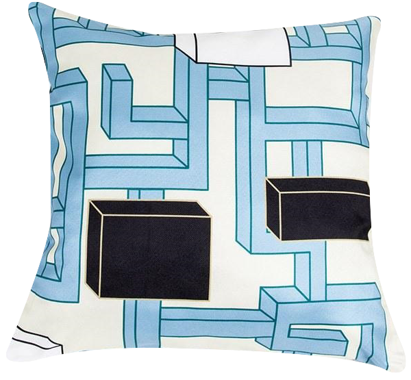 Kissenbezug Coopdps Maze Blau in Multicolor Blau präsentiert im Onlineshop von KAQTU Design AG. Kissenbezug ist von ZigZagZurich