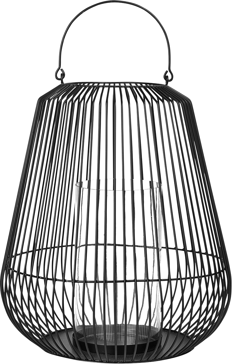 Laterne NIDEA in black präsentiert im Onlineshop von KAQTU Design AG. Laterne ist von e + h Services AG