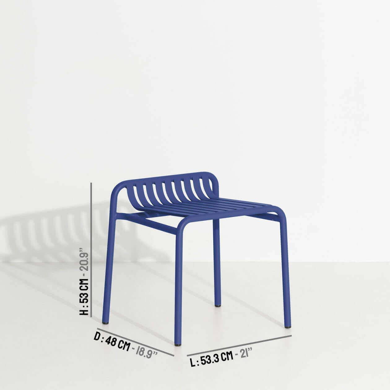 Week-End Gartenhocker in Blue präsentiert im Onlineshop von KAQTU Design AG. Hocker Outdoor ist von Petite Friture